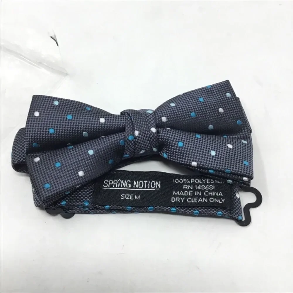 Spring Notion Suspenders and Spotted Bowtie Set E6
